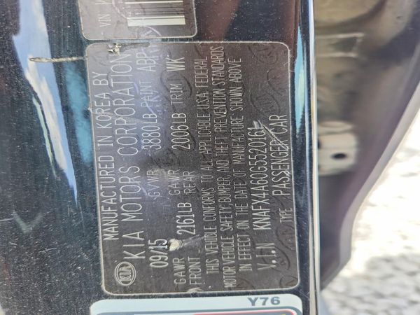 2016 KIA FORTE