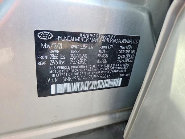 2021 HYUNDAI SANTA FE Calligraphy