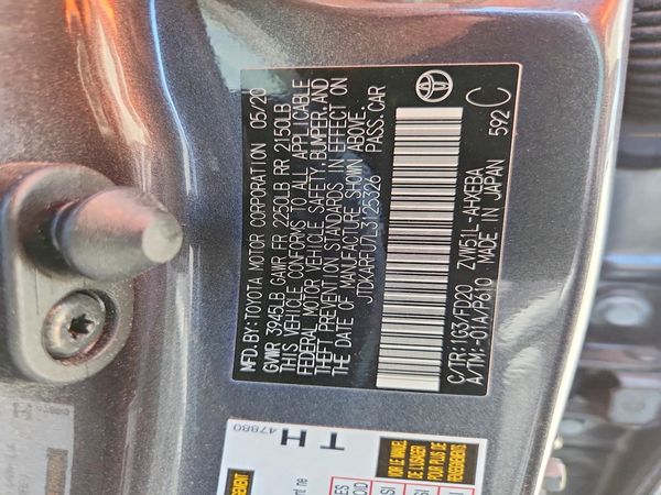 2020 TOYOTA PRIUS