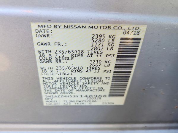 2018 NISSAN MURANO