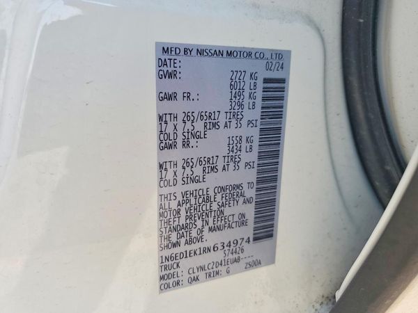 2024 NISSAN FRONTIER