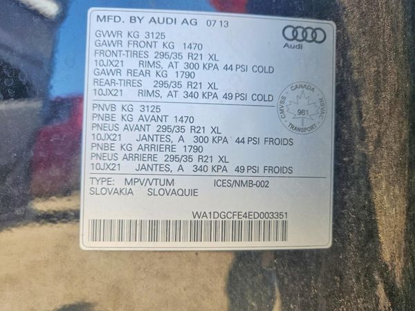 2014 AUDI Q7 S Line Prestige