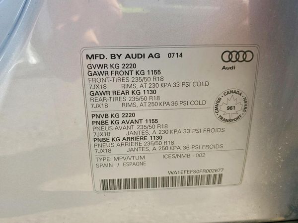 2015 AUDI Q3 quattro Premium Plus