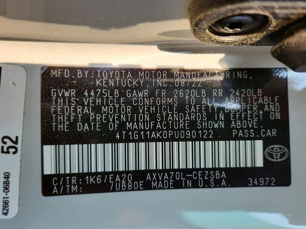 2023 TOYOTA CAMRY SE