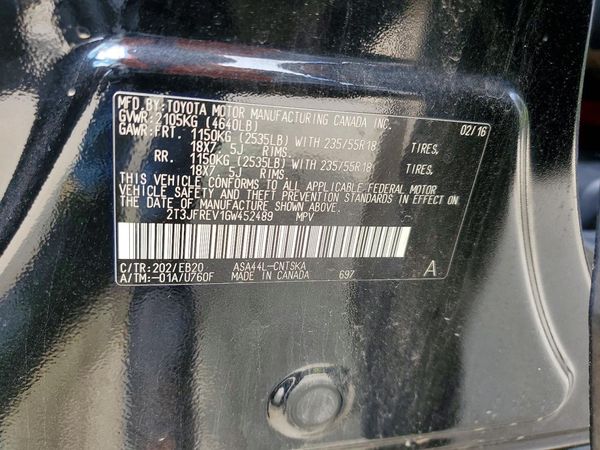 2016 TOYOTA RAV4 SE (S Grade)