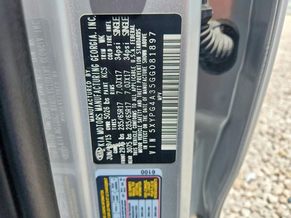 2016 KIA SORENTO L / LX