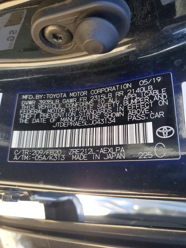2020 TOYOTA COROLLA LE