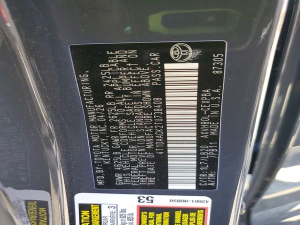 2026 TOYOTA CAMRY