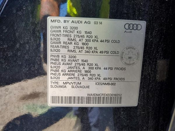 2014 AUDI Q7 S Line Prestige