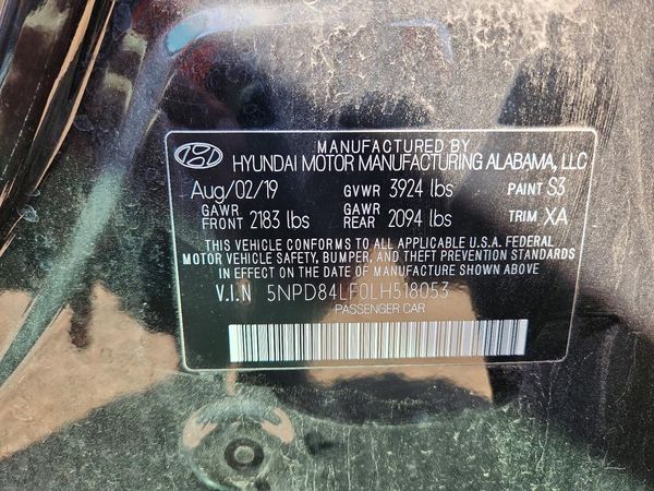 2020 HYUNDAI ELANTRA