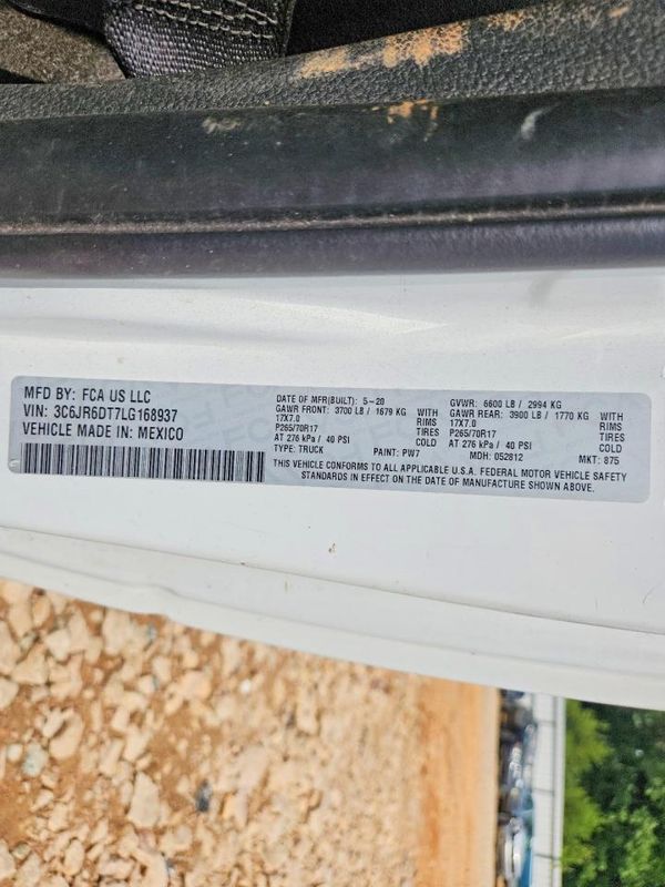 2020 RAM 1500 TRADESMAN REG CAB 4X2