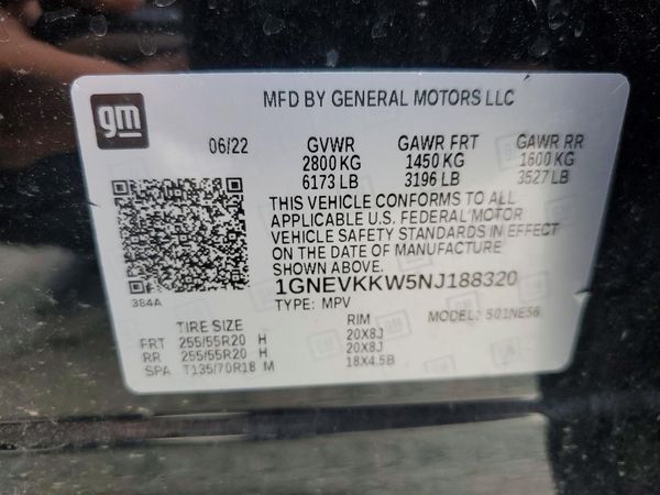 2022 CHEVROLET TRAVERSE Premier