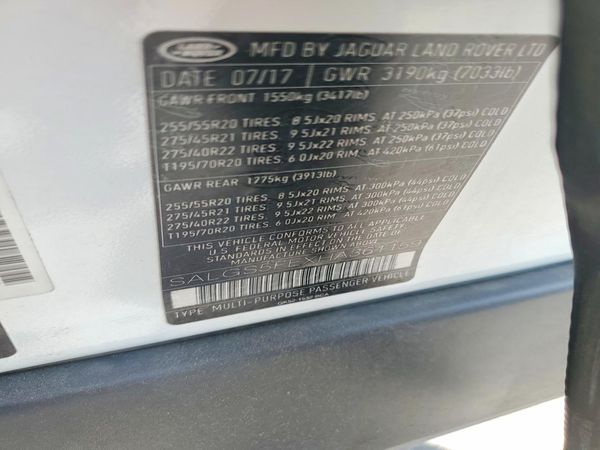 2017 LAND ROVER RANGE ROVER