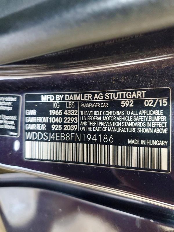 2015 MERCEDES-BENZ CLA CLA250