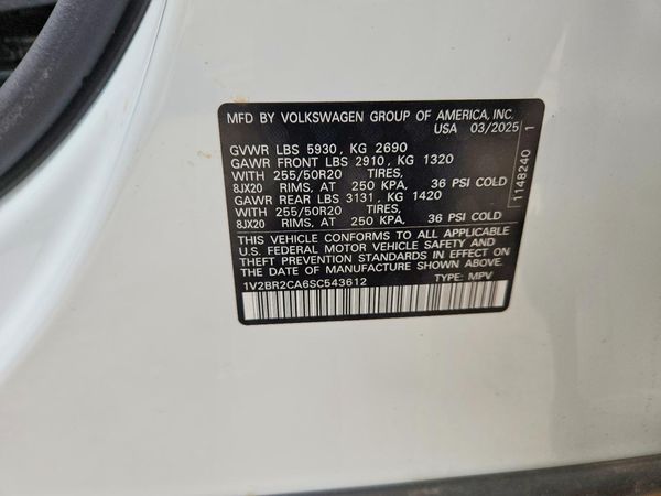 2025 VOLKSWAGEN ATLAS 4Motion SEL