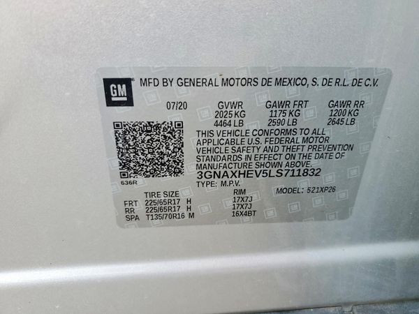 2020 CHEVROLET EQUINOX LS