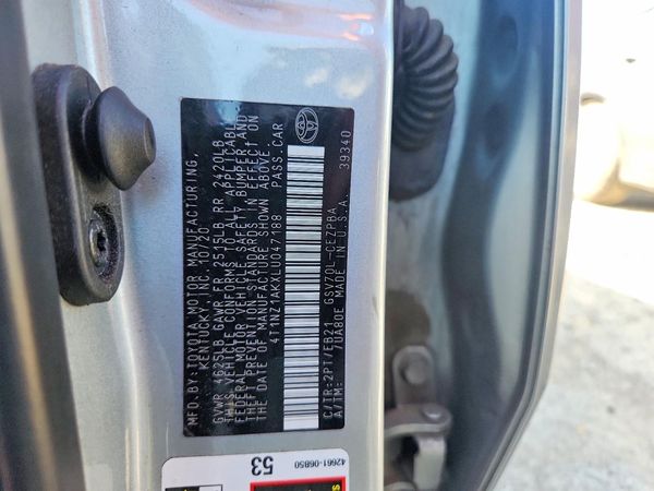 2020 TOYOTA CAMRY
