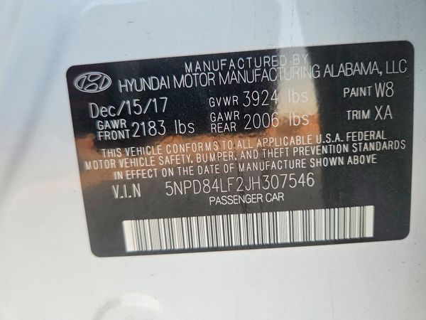 2018 HYUNDAI ELANTRA