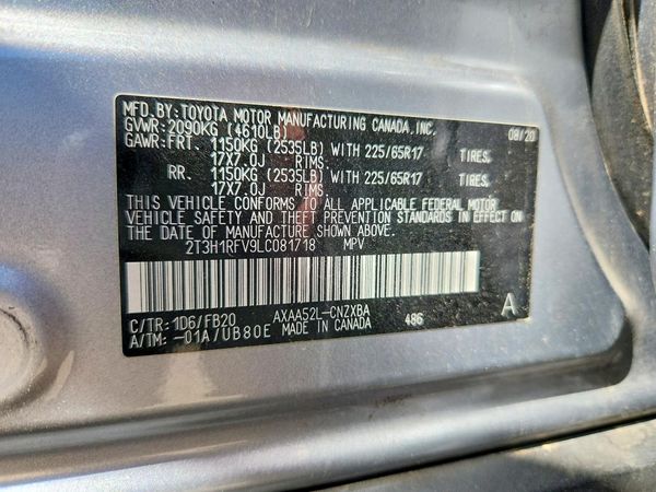 2020 TOYOTA RAV4 LE