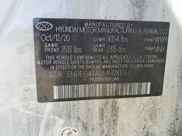 2021 HYUNDAI SONATA