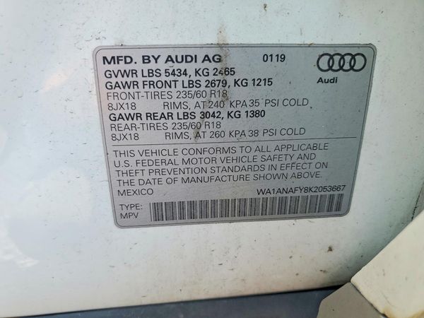 2019 AUDI Q5 quattro Premium