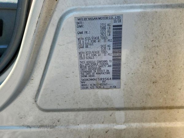 2019 NISSAN PATHFINDER