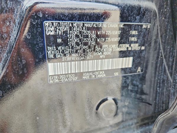 2016 TOYOTA RAV4 LE (X Grade)