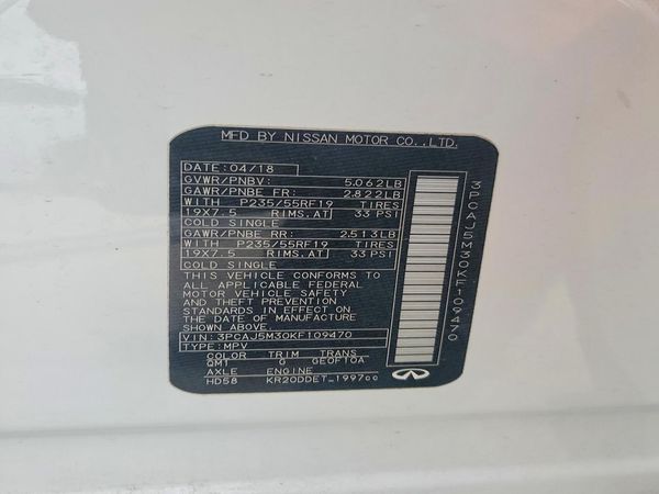 2019 INFINITI QX50