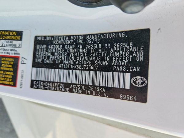 2014 TOYOTA CAMRY