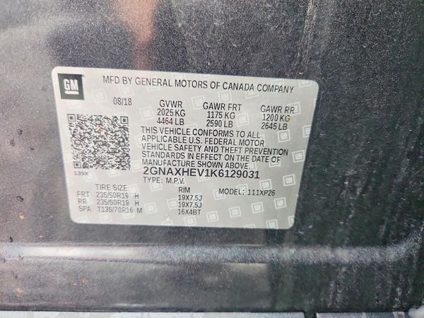 2019 CHEVROLET EQUINOX LS