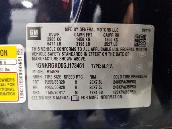 2016 CHEVROLET TRAVERSE 1LT