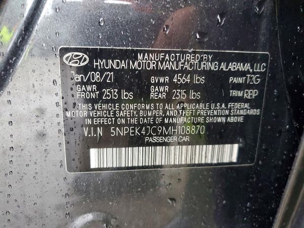 2021 HYUNDAI SONATA