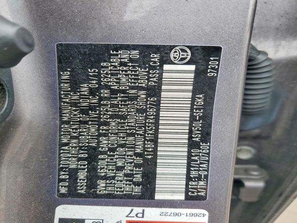 2015 TOYOTA CAMRY