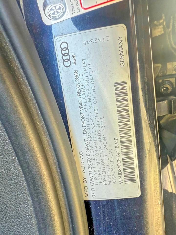 2018 AUDI A6 Premium Plus