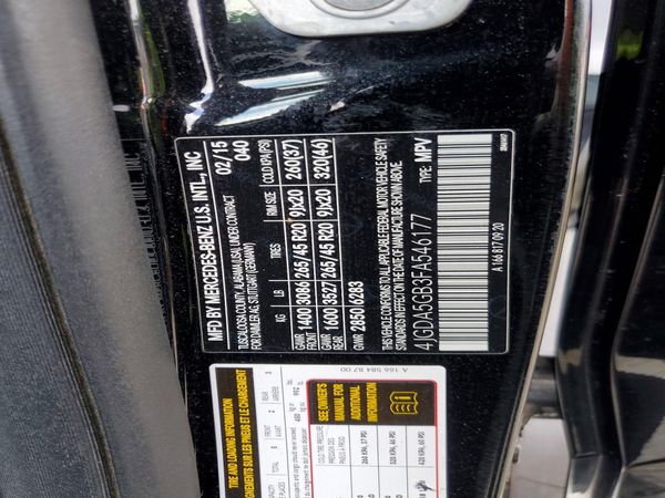 2015 MERCEDES-BENZ ML ML400