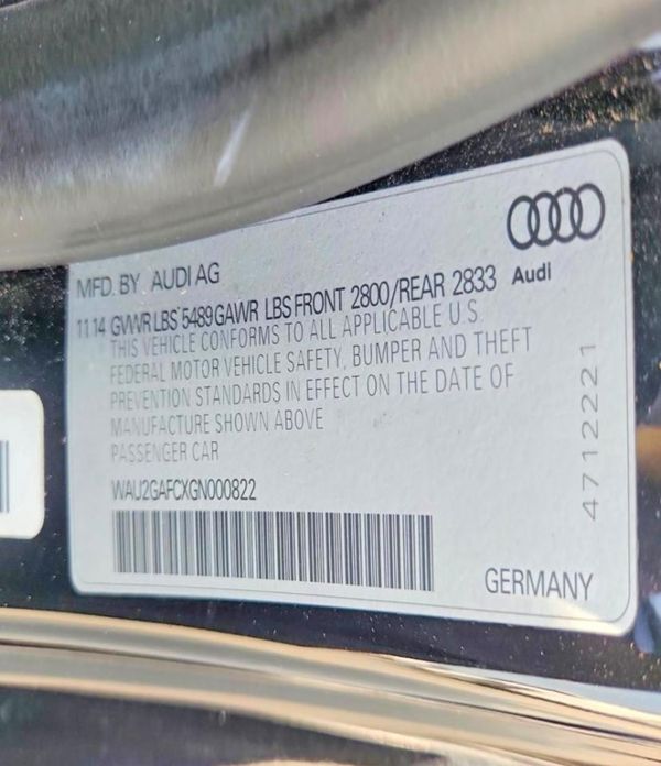 2016 AUDI A7 quattro Prestige