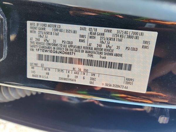 2018 FORD F150