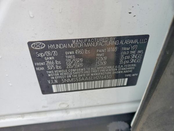 2020 HYUNDAI SANTA FE Limited