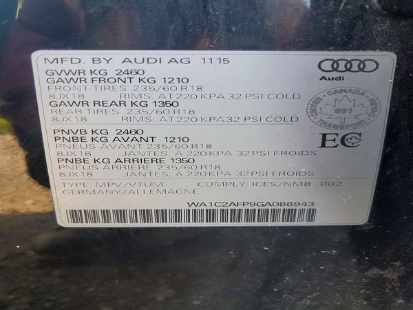 2016 AUDI Q5