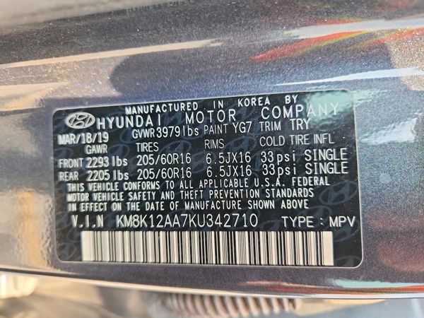 2019 HYUNDAI KONA
