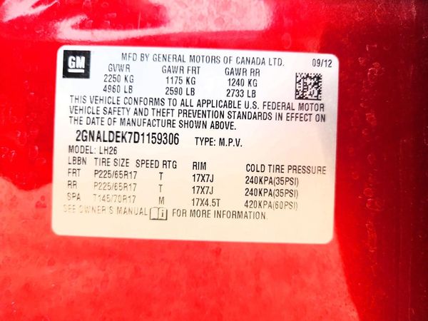 2013 CHEVROLET EQUINOX 1LT
