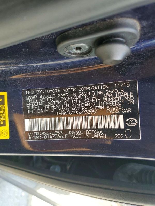 2016 LEXUS ES