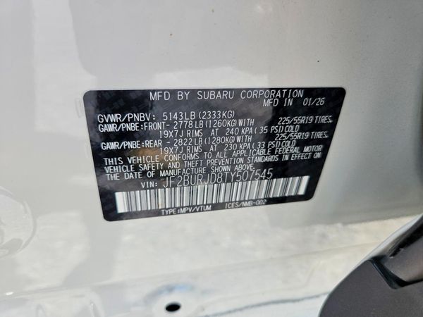 2026 SUBARU OUTBACK Touring