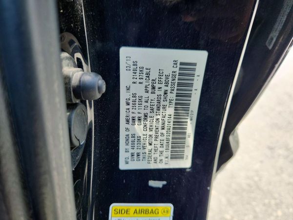 2013 ACURA TL TECH