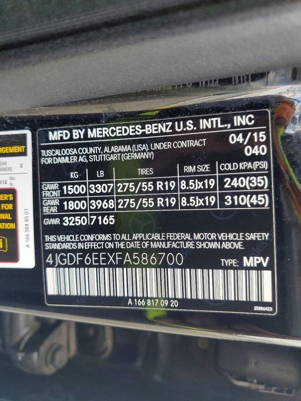 2015 MERCEDES-BENZ GL GL450