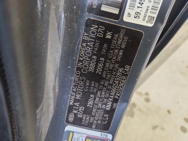 2016 KIA FORTE GL (Middle-Low Grade)