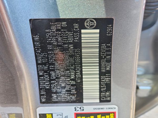 2026 TOYOTA CAMRY