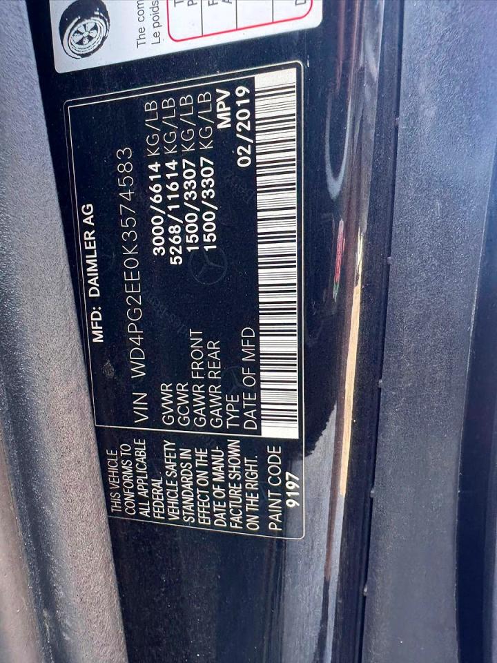 2019 MERCEDES-BENZ METRIS