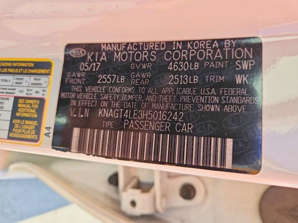 2017 KIA OPTIMA Hybrid Base