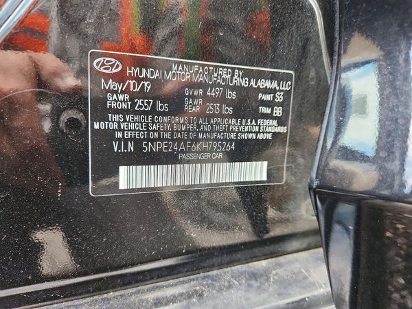 2019 HYUNDAI SONATA